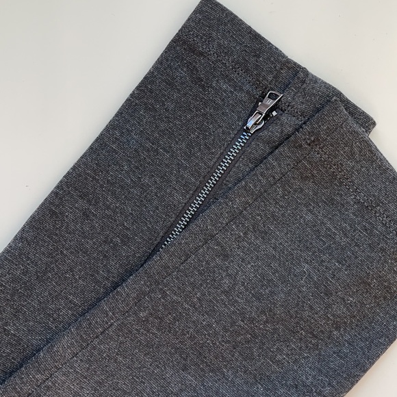 Bcbgmaxazria Black and Gray Kimana Zip Leggings - Picture 2 of 8